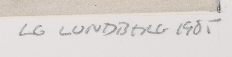 L.G LUNDBERG, färglitografi, signerad och daterad 1905.