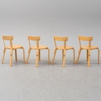ALVAR AALTO, a five-piece birch dining suite from Artek, Finland.