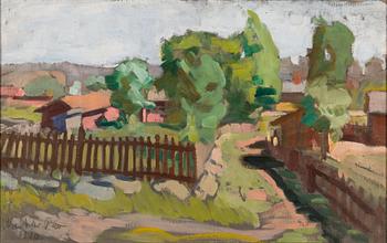 Weikko Puro, oil on canvas, signed and dated 1910.