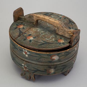 A folk art bowl, Sweden marked  PJES JPD 1800.