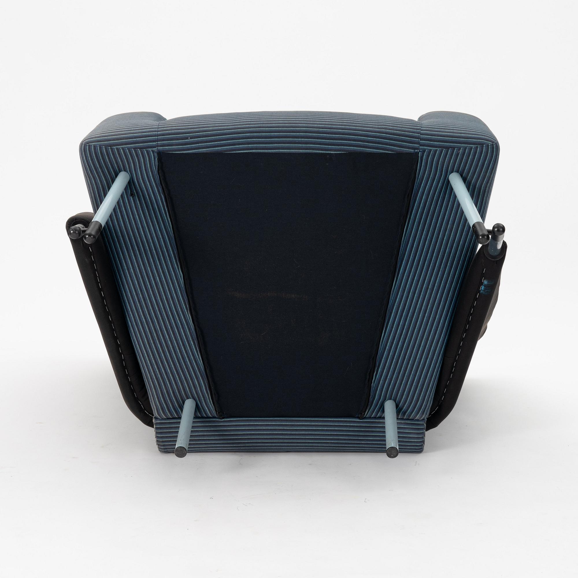 Paolo Deganello, an easy chair, ”Torso Lounge Chair”, Cassina, Italy 1980s.
