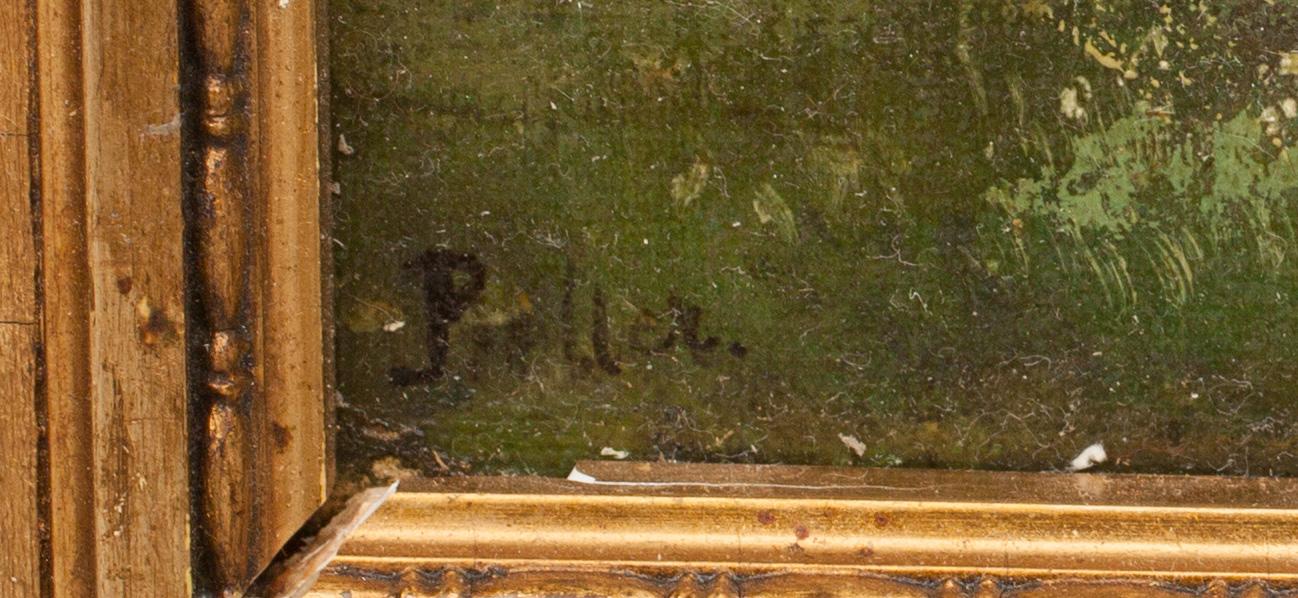 OKÄND KONSTNÄR, olja på uppfodrad duk, otydligt signerad. 1800-talets slut.