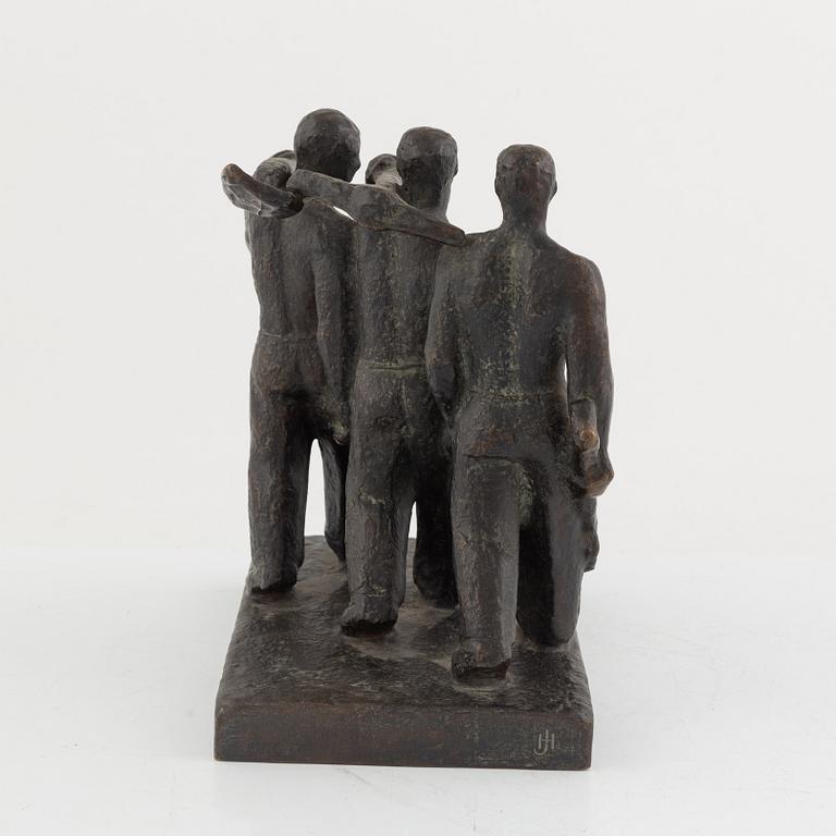 Okänd konstnär, 1900-tal, Tre arbetare.