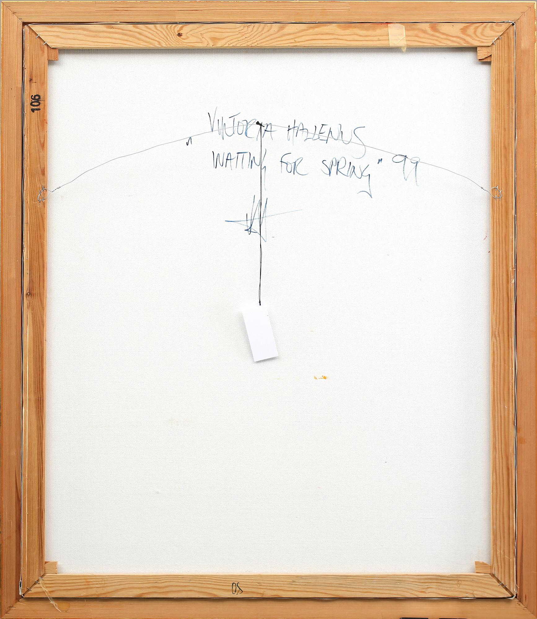 VIKTORIA HALLENIUS, olja på duk, signerad, daterad -99 à tergo.