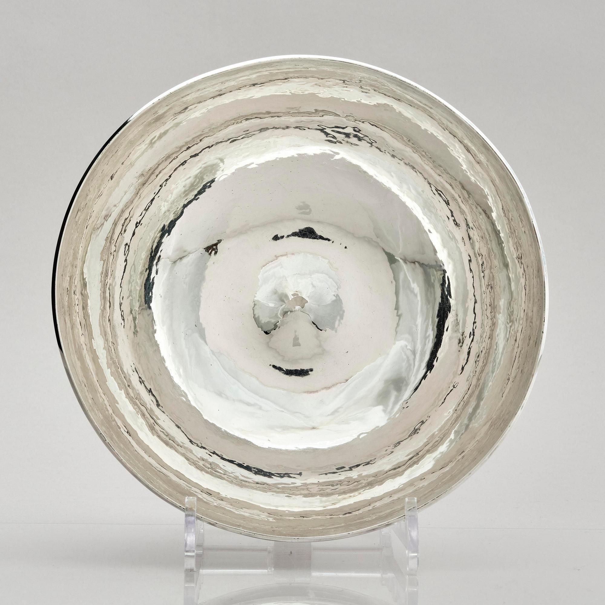 Birger Haglund, skål, sterling silver, Stockholm 1964.