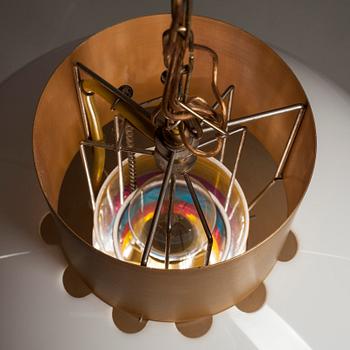 TAKLAMPA, 1970-tal. Tot. höjd 69 cm.