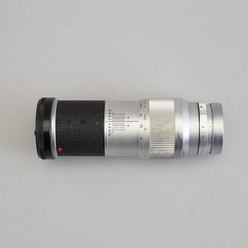 A Chrome Elmar 1:4 / 135 lens no 1894010, Ernst Leitz, Wetzlar.