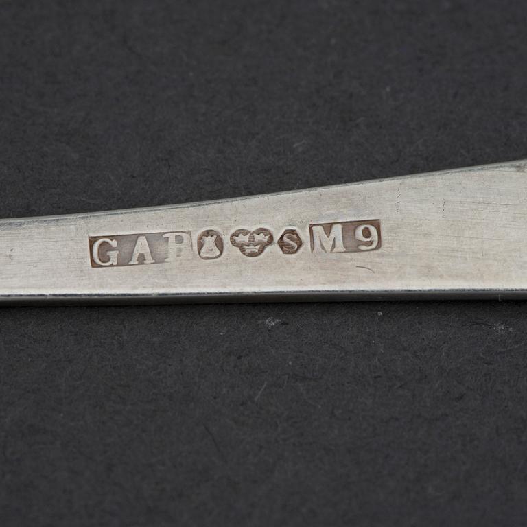 JACOB ÄNGMAN, bestickservis, 60 delar, silver. "Rosenholm", GAB, Stockholm/Eskilstuna, 1900-talets andra hälft.
