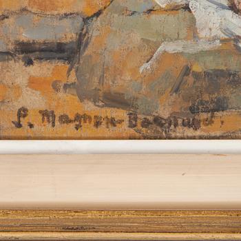 PIERRE MAGNAN-BERNARD, pannå, signerad S. Magnan-Bernard.
