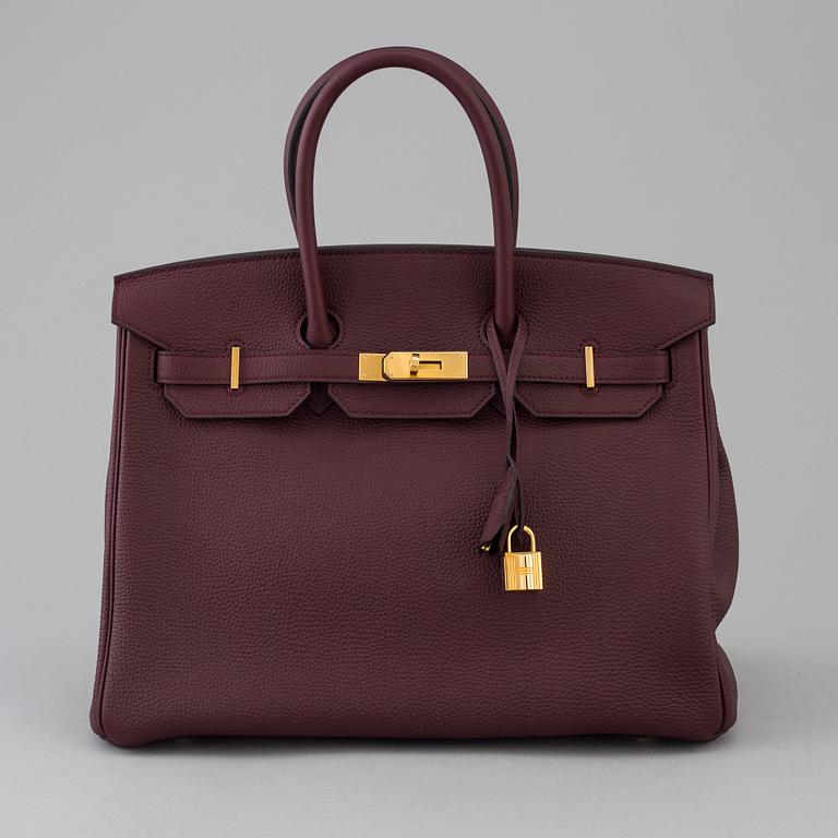 HERMÈS, Birkin 35 Bordeaux, 2017.