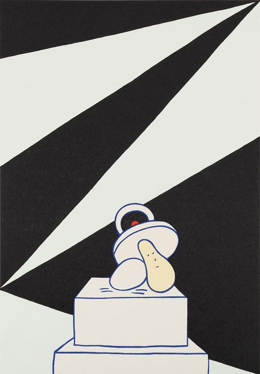 Marie-Louise Ekman, "Ett ägg-monument, en napp och en Olle Baertling-målning".