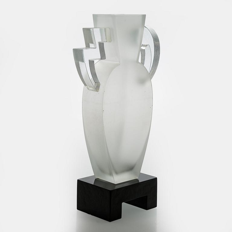 Heikki Orvola, glasskulptur "Maya", signerad Heikki Orvola Nuutajärvi.