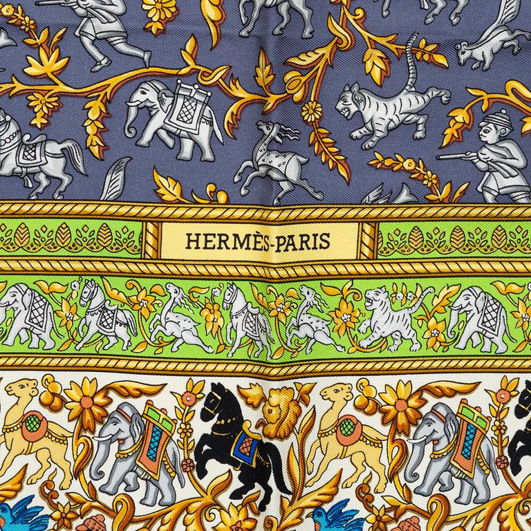 Hermès, scarf, "Chasse en Inde".