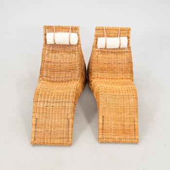 Karl Malmvall, a pair of "Karlskrona" easy chairs for IKEA, 2002.