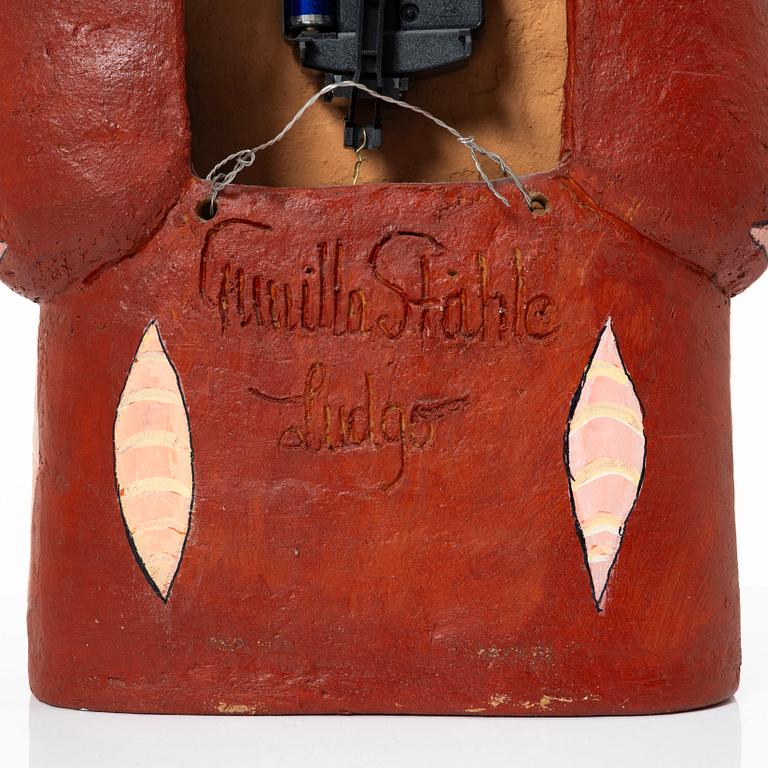 Gunilla Ståhle, a wall clock, own studio, Nyköping.