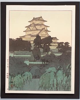 HIROSHI YOSHIDA, träsnitt, Japan, 1900-tal.