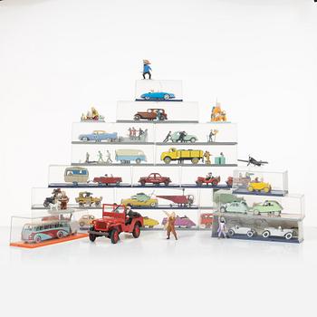 Tintin, samlarfigurer ca 25 delar, Hergé Moulins Art.