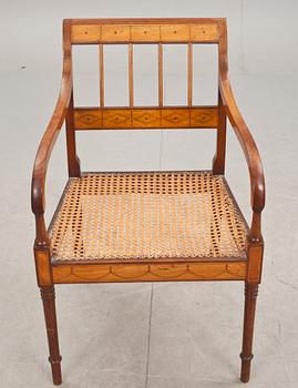 KARMSTOL, Karl Johanstil, troligen Danmark, 1800/1900-tal.