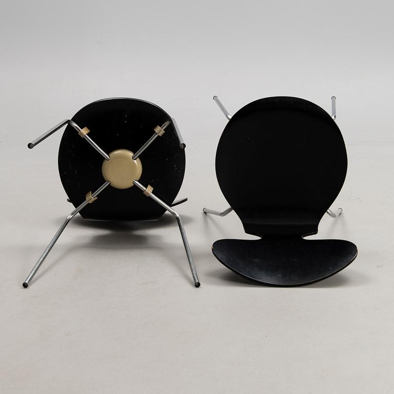 ARNE JACOBSEN, TUOLEJA, 4 kpl, "Myran", Fritz Hansen, Tanska 1971.