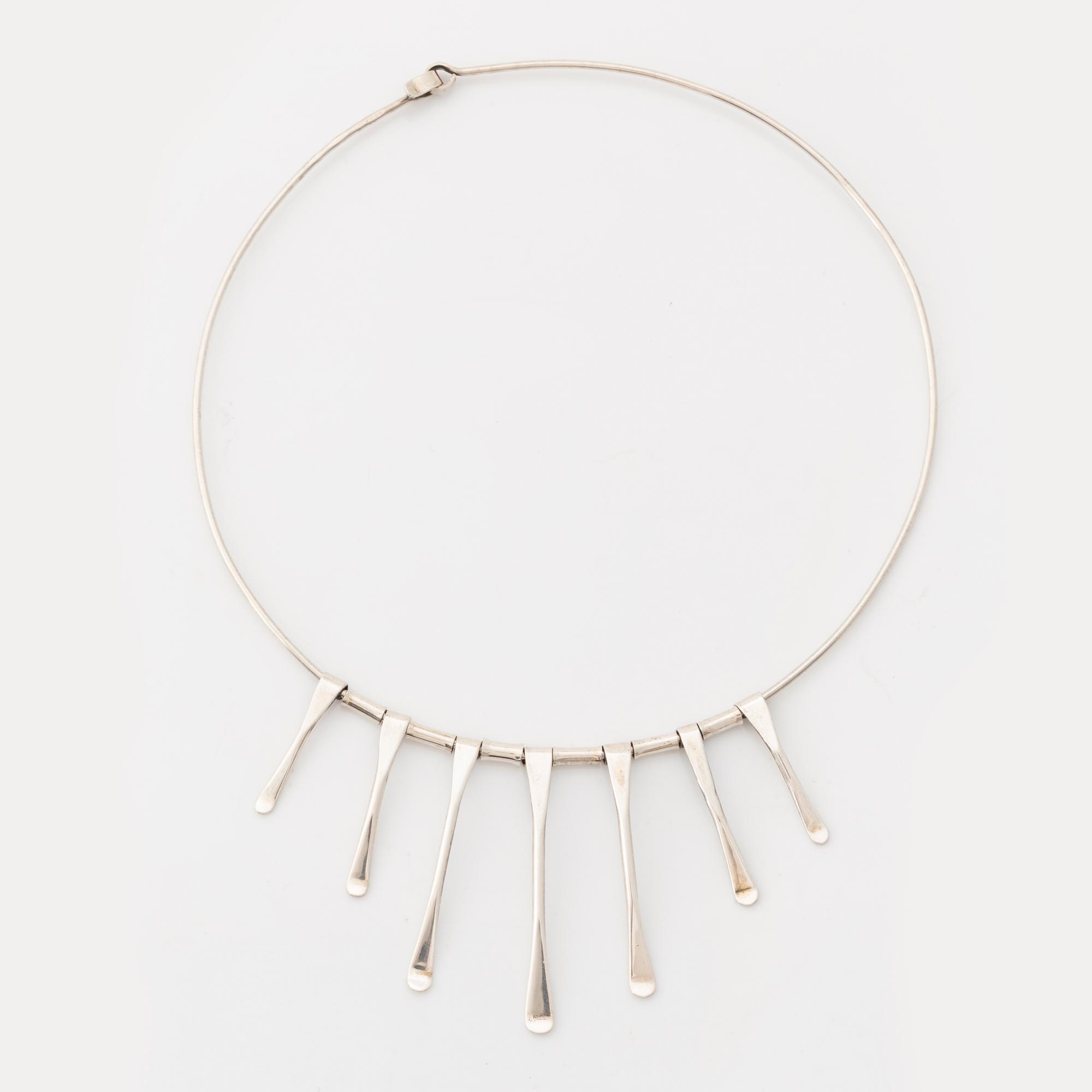 A Markström silver necklace.