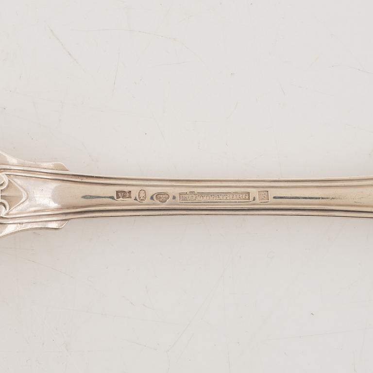 Silver cutlery, 99 pieces, of which 19 pieces are silver plate, Stockholm, 18th/19th century.
