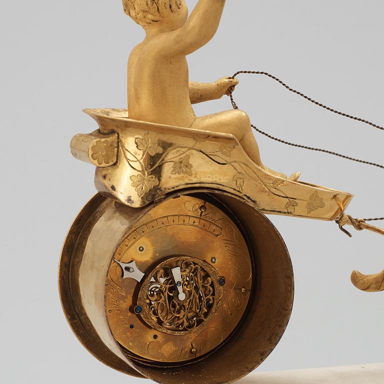 A Swedish Empire bronze case masterpiece by N. Kullberg 1822.