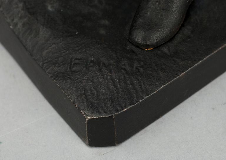 SKULPTUR, gjutjärn, fabrik i Kasli, stämplad K. Teplyakov 1903, möjligen senare avgjutning. Ryssland.