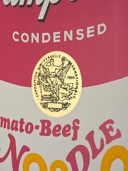 Andy Warhol, "Tomato-Beef Noodle O's", (from: "Campbell's Soup II").