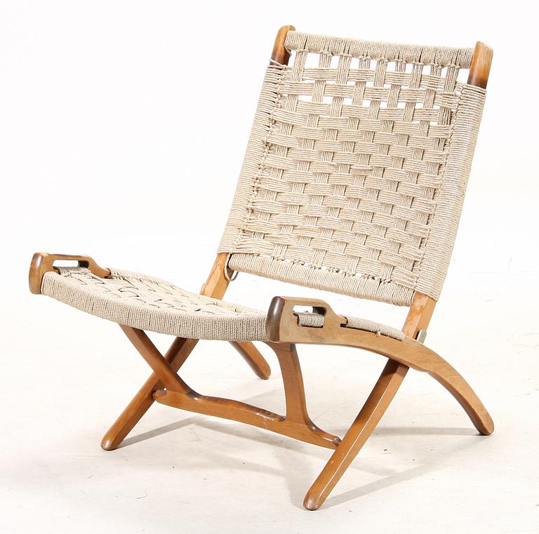 FÄLLSTOL, kopia efter Hans J Wegners "Folding Chair", 1900-talets andra hälft.