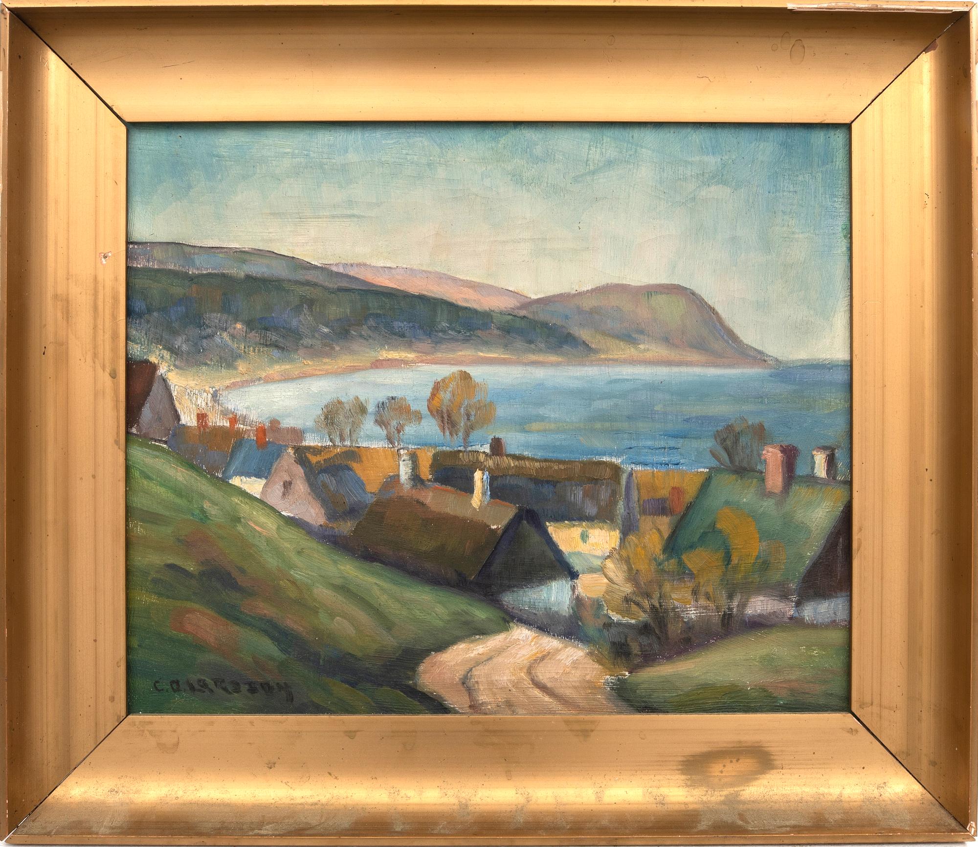 Carl Oscar Larsson, olja på duk signerad.