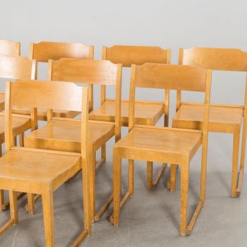 EIGHT PROBABLY SVEN MARKELIUS CHAIRS.