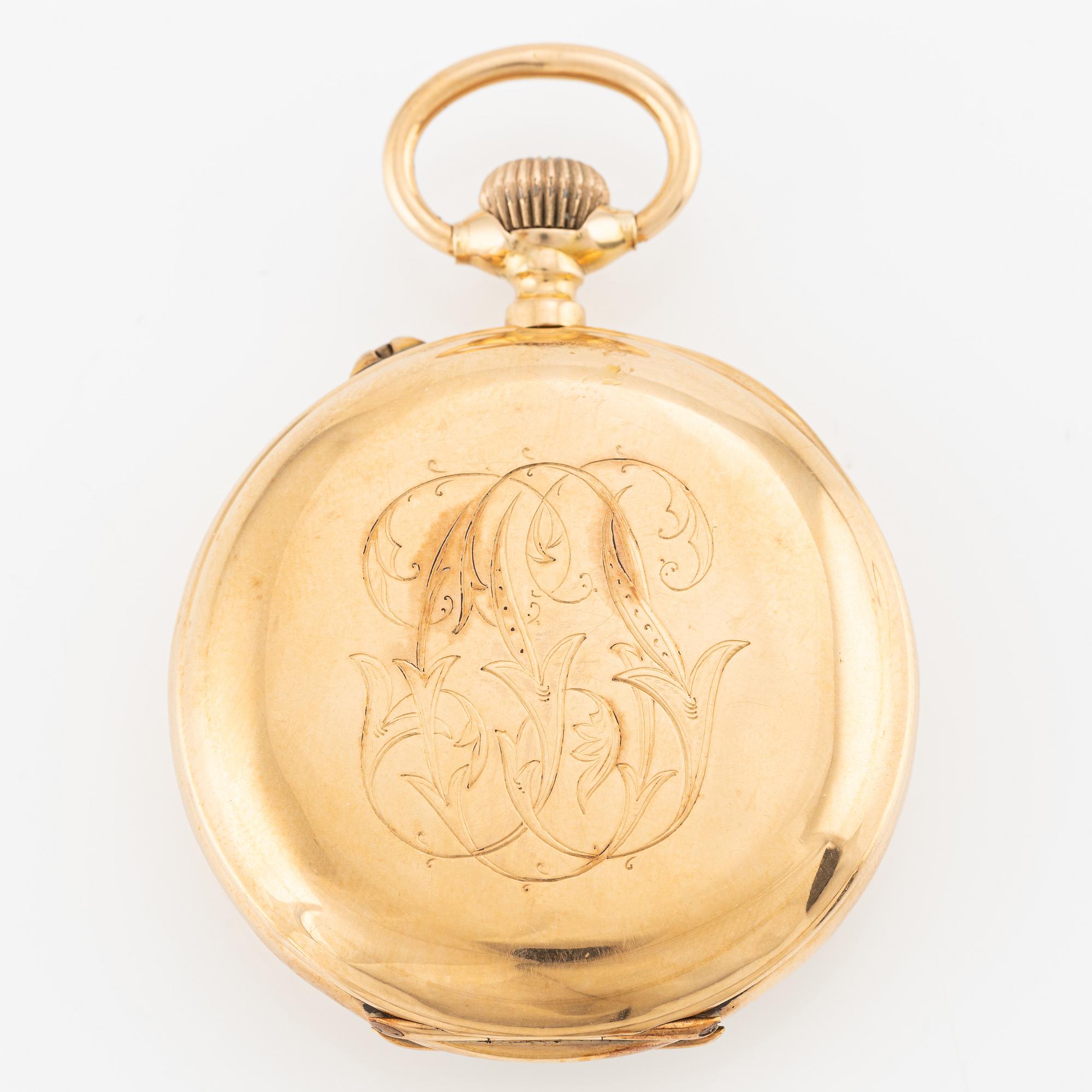 Halda, pocket watch, 49.5 mm.
