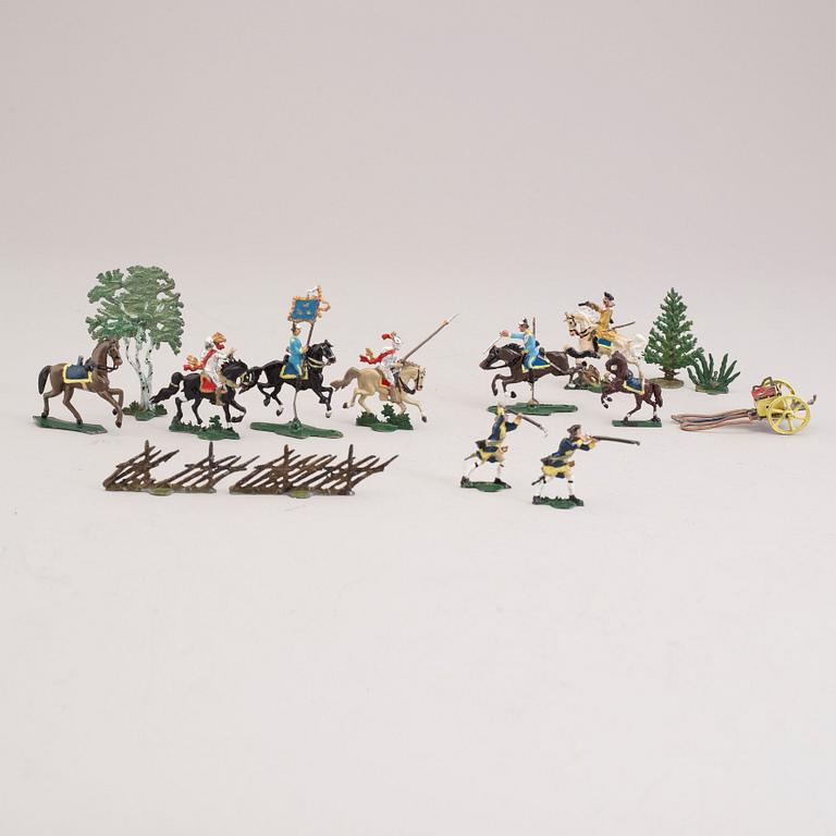 A COLLECTION OF PEWTER SOLDIERS, 1900's.