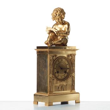 A French Empire early 19th century mantel clock.