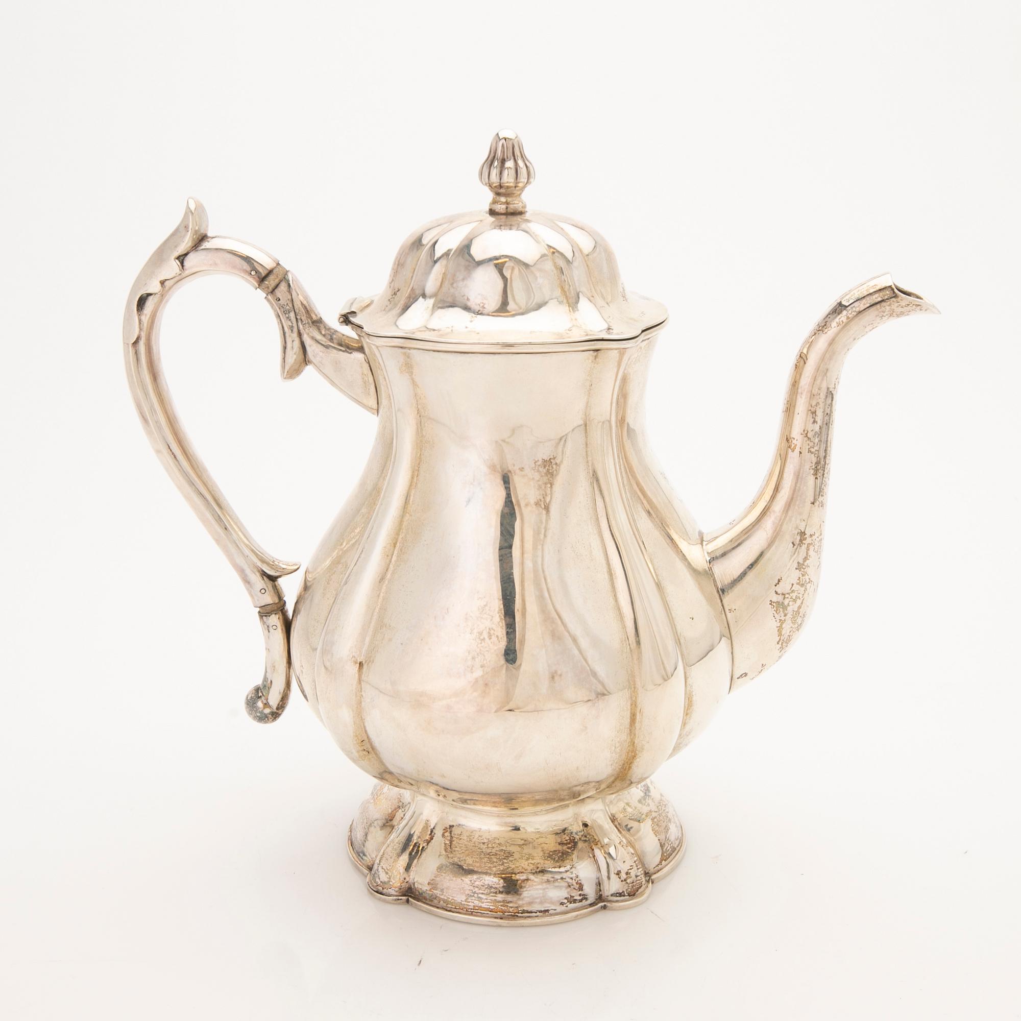Coffee pot, silver, Guido Alm, Finland, 1927.