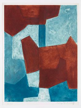 300. Serge Poliakoff, "Composition bleue et brune".