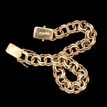 ARMLÄNK, 18 k guld. Vikt ca 36 g.