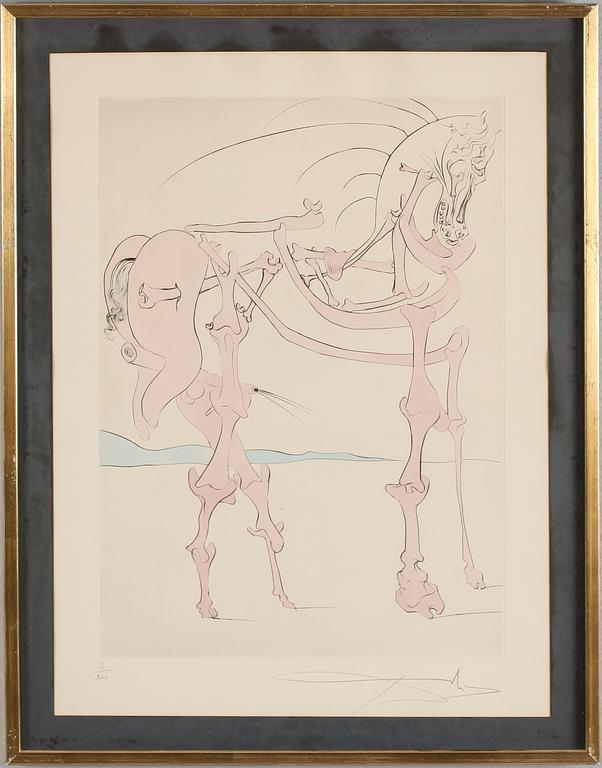 SALVADOR DALÍ, torrnål, signerad, numrerad 3/300.