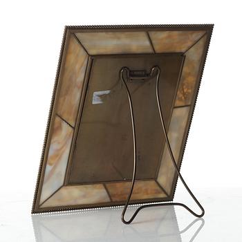 Tiffany Studios, fotoramar för bord, 2 st, New York, 1900-talets början.