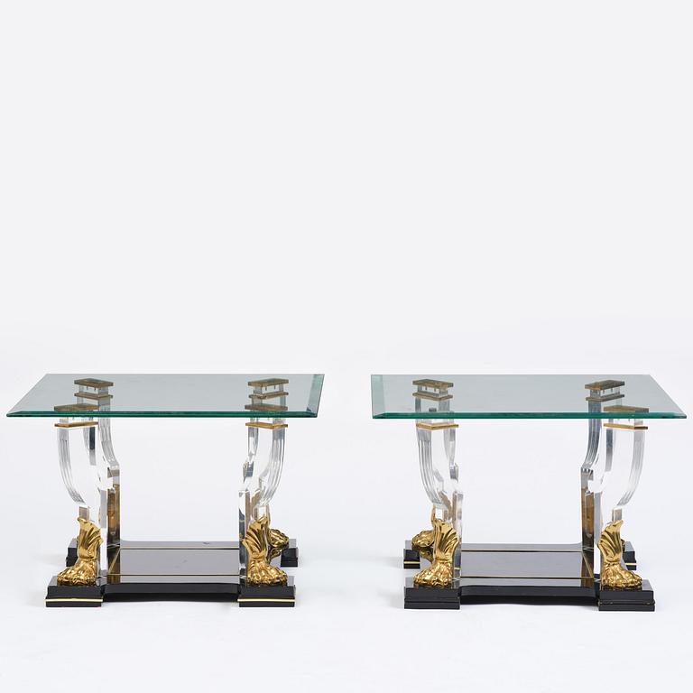 A pair of side tables from Mariner, Spain, 1988.
