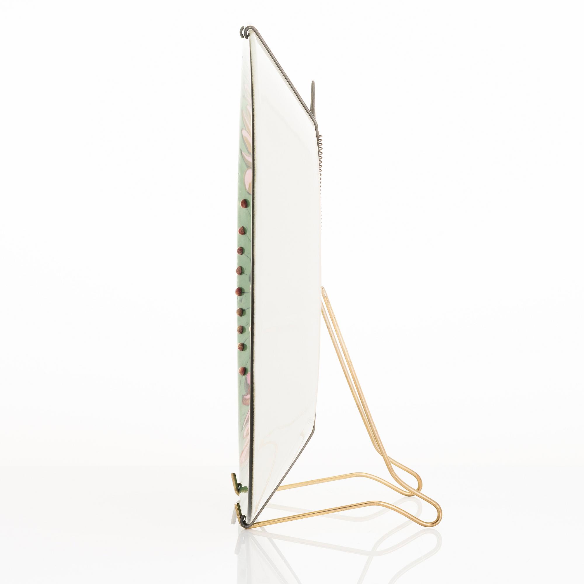 BIRGER KAIPIAINEN, dekorationsfat, stengods, signerad Kaipiainen Arabia.