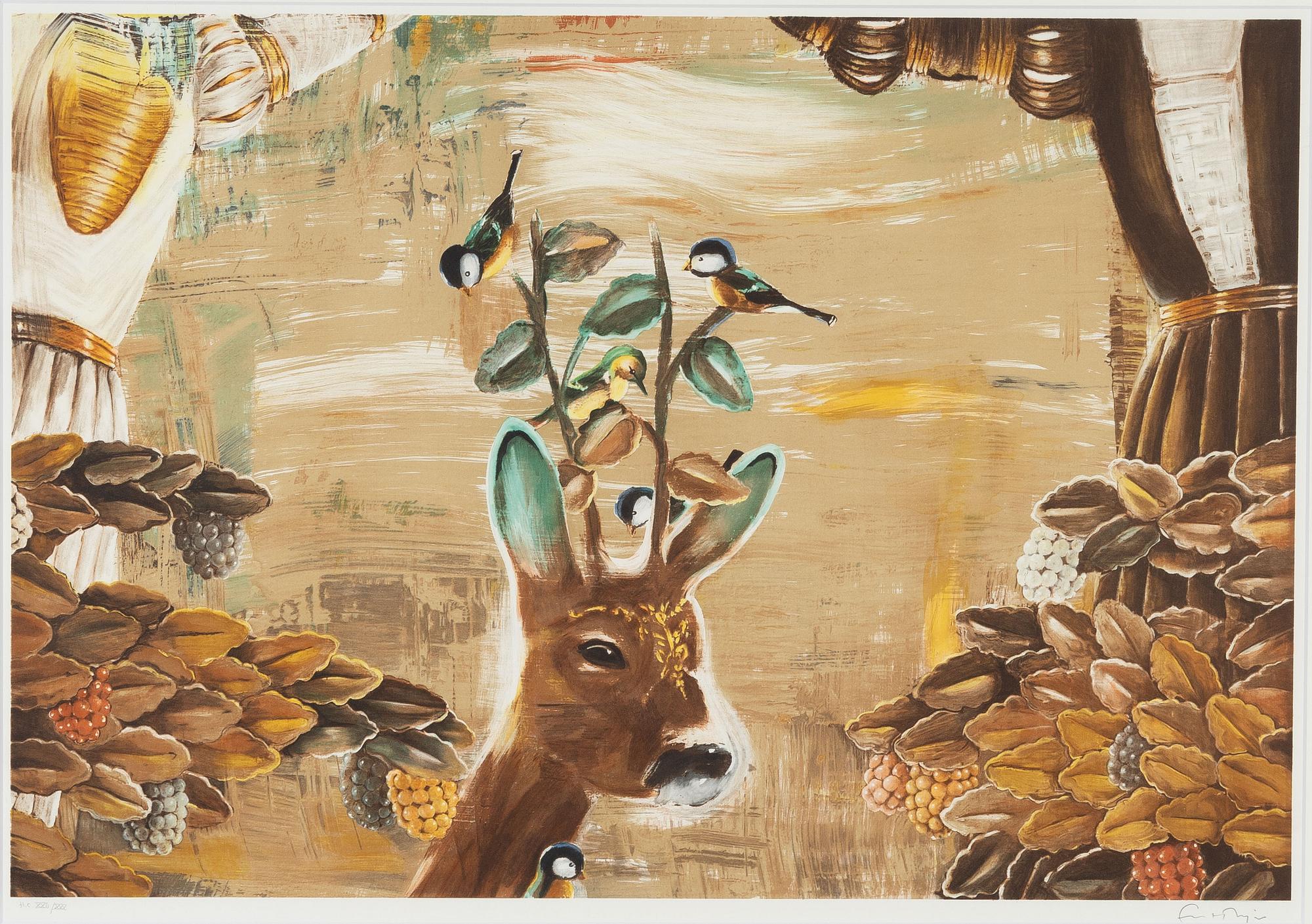 Ernst Billgren, "Bruna väninnor"- Ur portföljen "Vid vägens slut".