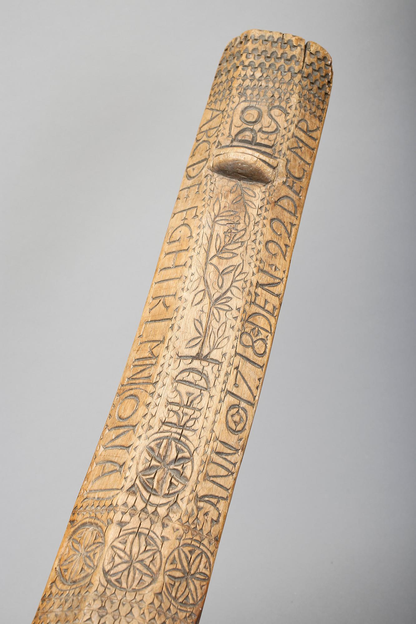 MANGELBRÄDE, allmoge, daterad 22 dec 1718.