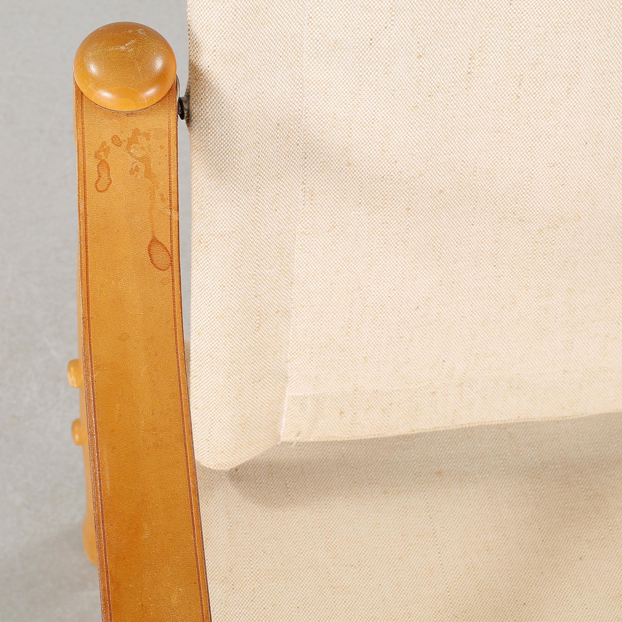 A safari chair by Elias Svedberg for NK Triva-series, second half of the 20th century.