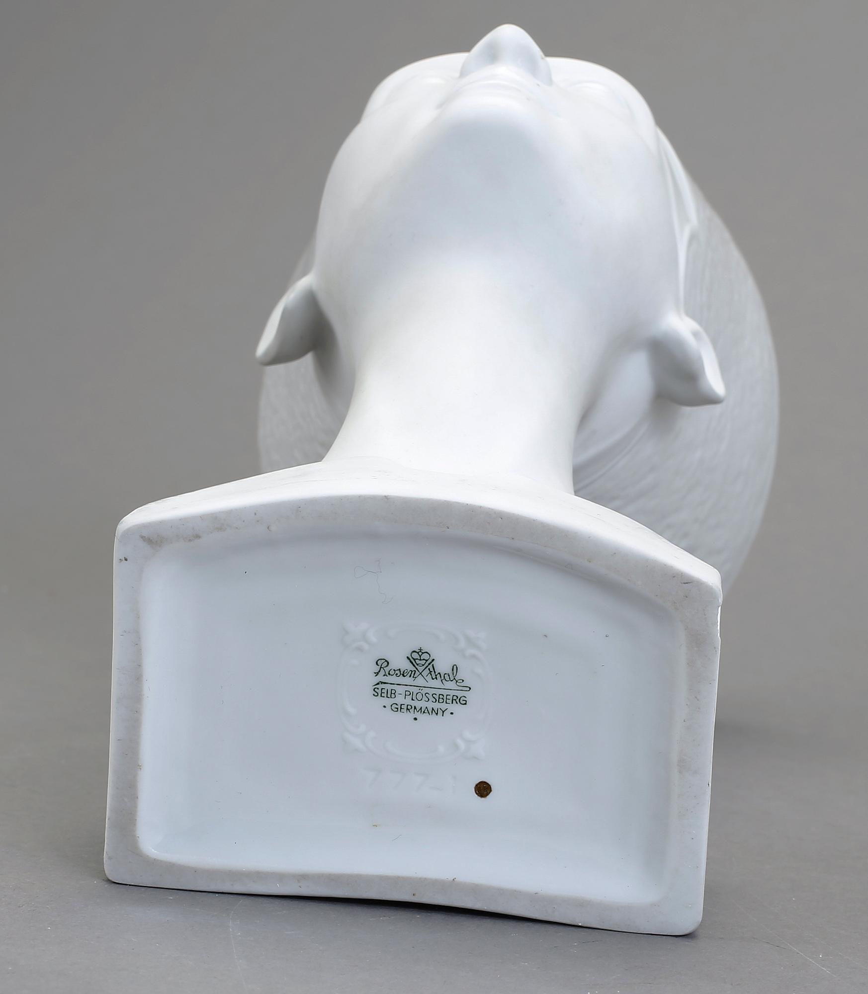 SKULPTUR, porslin, Rosenthal, 1900-tal.