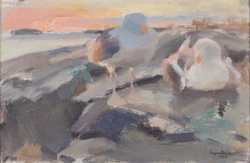 LENNART SEGERSTRÅLE, oil on board, signed and dated-26.