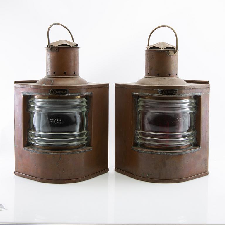 Lanternor ett par GV Harnisch Köpenhamn 1900-talets förta hälft.