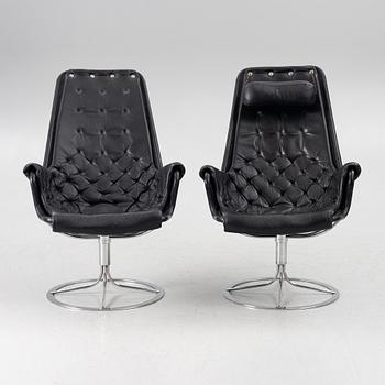 Bruno Mathsson, fåtöljer ett par "Jetson" för DUX sent 1900-tal.