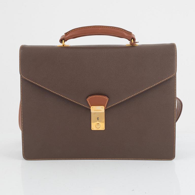 Trussardi, a briefcase.