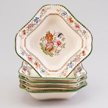 A 132-piece set of 'Chinese Rose' tableware, Copeland Spode, England 1930s.